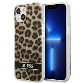 guess-leopard-electro-stripe-etui-iphone-13-mini-brown
