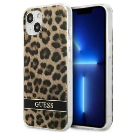guess-leopard-electro-stripe-etui-iphone-13-brown