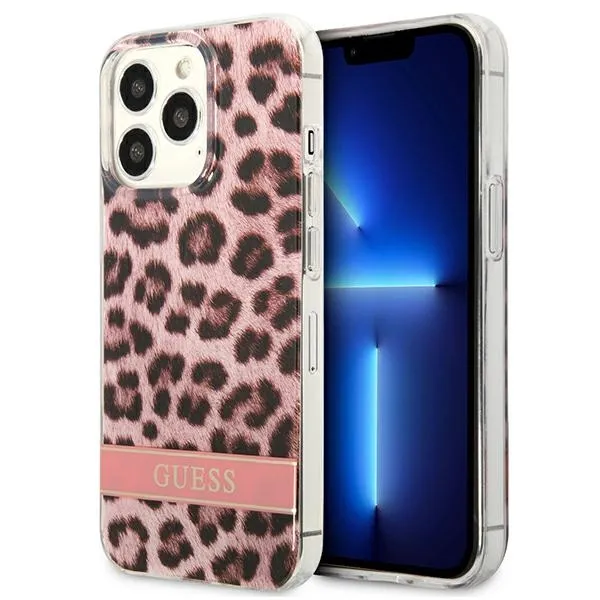 guess-leopard-electro-stripe-etui-iphone-13-pro-max-pink