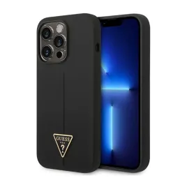 guess-silicone-triangle-logo-etui-iphone-14-pro-max-czarny