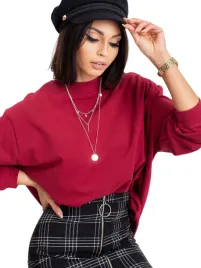 bordowa-bawelniana-bluza-basic-s-m