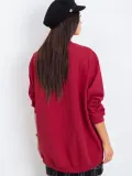 bordowa-bawelniana-bluza-basic-s-m-stan-nowy