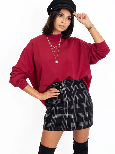 bordowa-bawelniana-bluza-basic-s-m-wzor-dominujacy-bez-wzoru