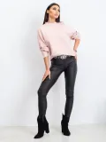 brudnorozowa-bawelniana-bluza-basic-s-m-stan-nowy