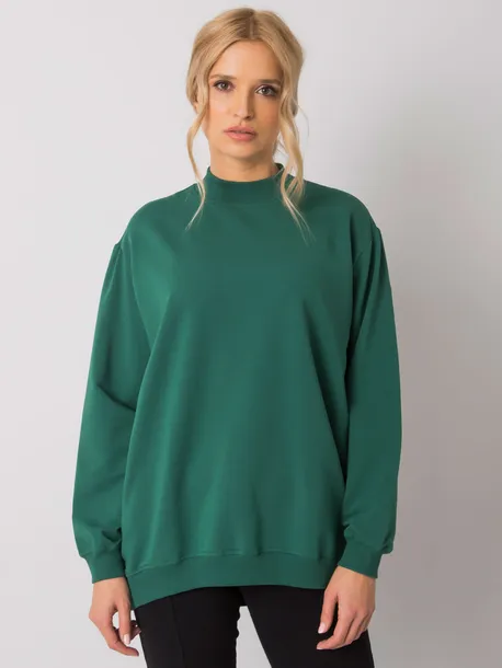 ciemnozielona-bawelniana-bluza-basic-s-m-kolor-zielony