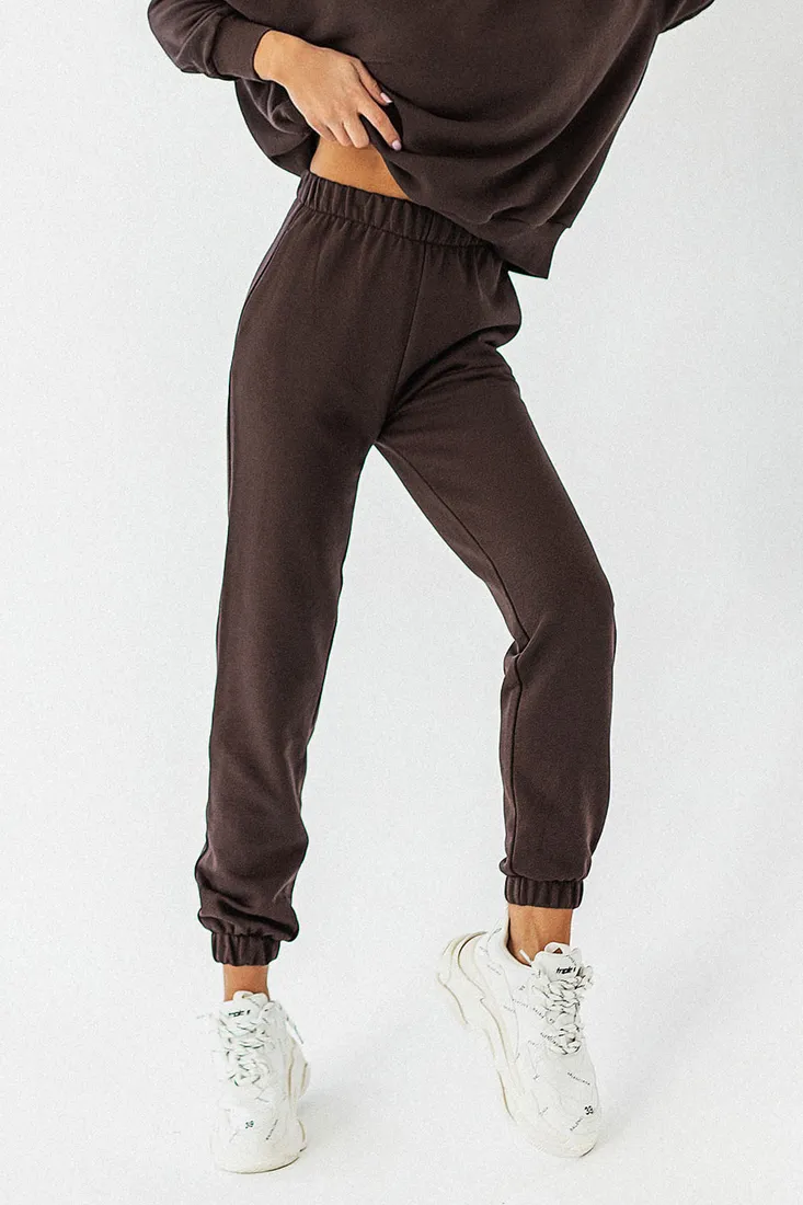 czekoladowe-joggery-morelli-m-l-stan-nowy