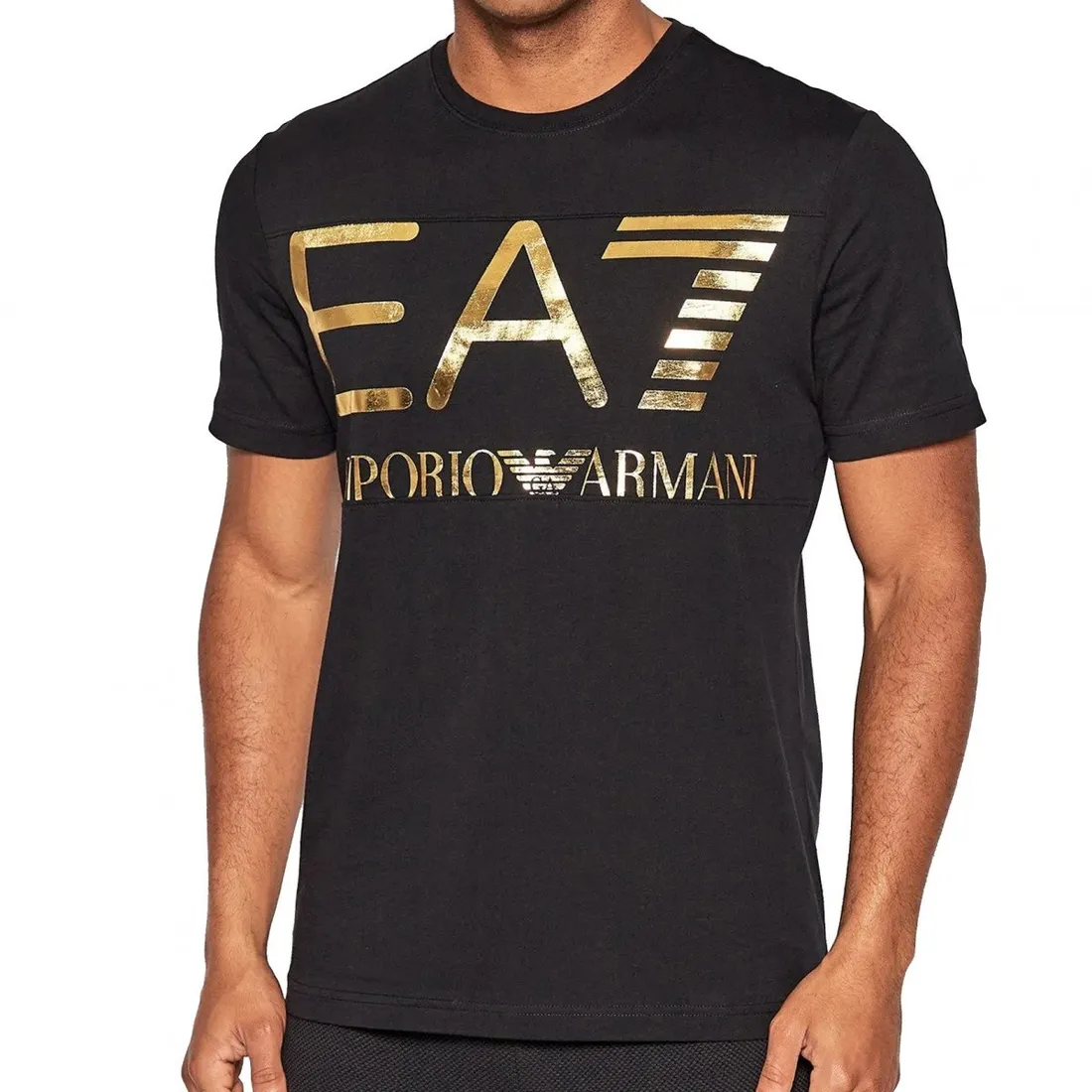 Tシャツ・カットソー EMPORIO ARMANI T-SHIRT WITH PRINT (EM001717 AF14836F6061) EA7 Crewneck T-shirt with logo - EMPORIO ARMANI EA7
