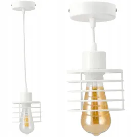 lampa-wiszaca-sufitowa-zyrandol-sprezyna-biala-led