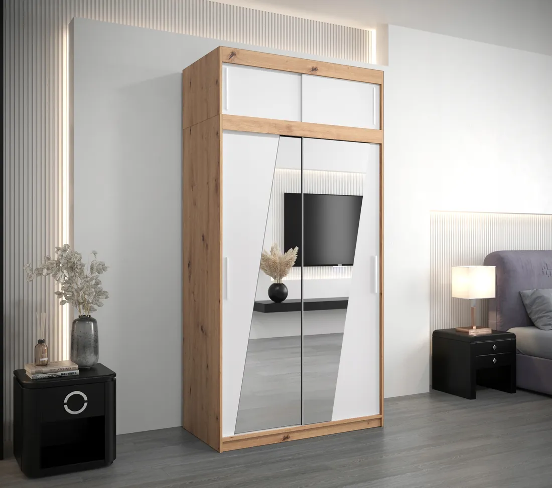 szafa-przesuwna-olimp-120-cm-lustro-zestaw-stan-nowy