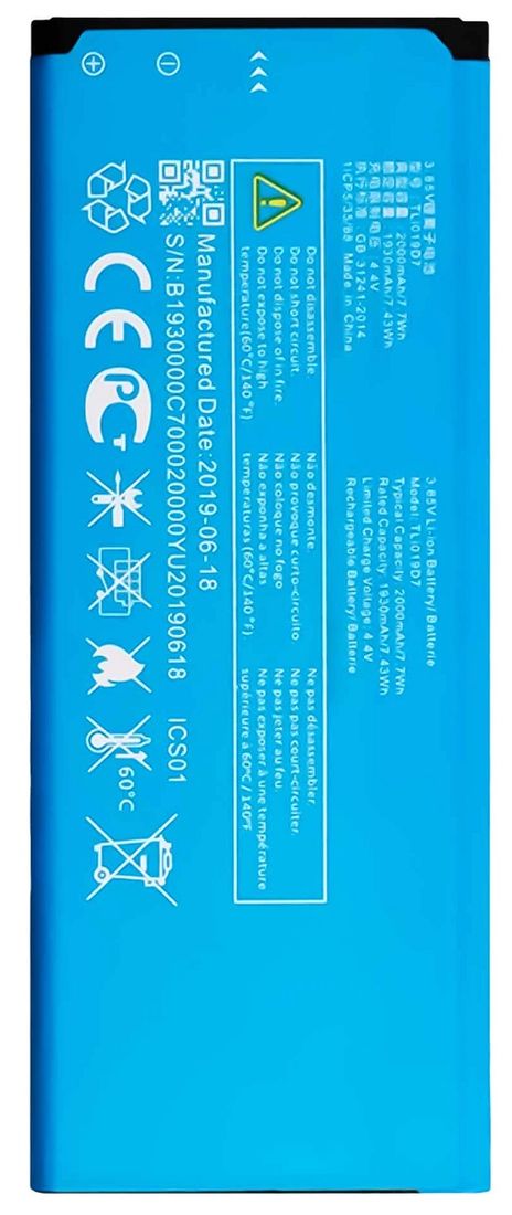 SwarKing Replacement Battery TLi019D7 Compatible with Al ca