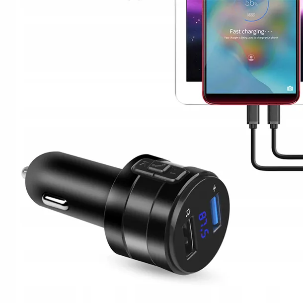 transmiter-fm-bluetooth-ladowarka-mp3-2xusb-sd-lcd-stan-nowy-stan-opakowania-oryginalne