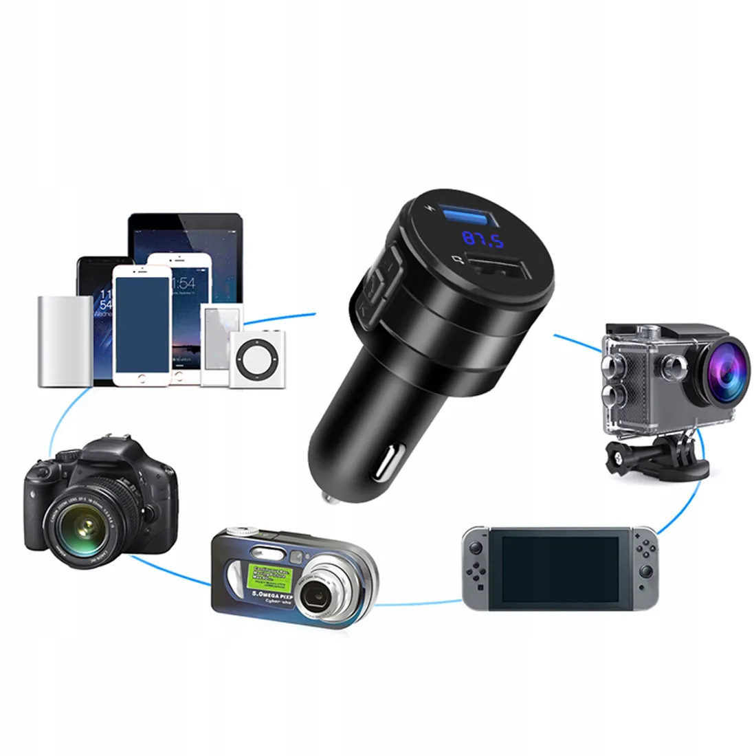 transmiter-fm-bluetooth-ladowarka-mp3-2xusb-sd-lcd-stan-nowy