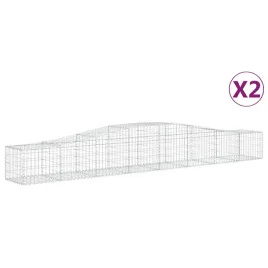 kosze-gabionowe-2-szt-400x50x40-60-cm-galwanizowane-zelazo