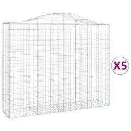 kosze-gabionowe-5-szt-200x50x160-180-cm-galwanizowane-zelazo