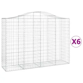kosze-gabionowe-6-szt-200x50x140-160-cm-galwanizowane-zelazo