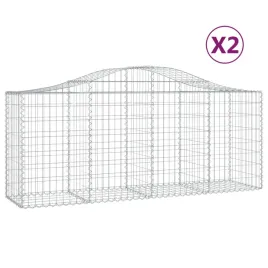 kosze-gabionowe-2-szt-200x50x80-100-cm-galwanizowane-zelazo