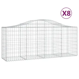 kosze-gabionowe-8-szt-200x50x80-100-cm-galwanizowane-zelazo