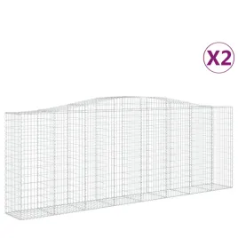 kosze-gabionowe-2-szt-400x50x140-160-cm-galwanizowane-zelazo