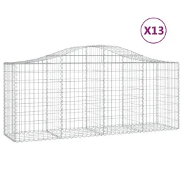 kosze-gabionowe-13-szt-200x50x80-100-cm-galwanizowane-zelazo