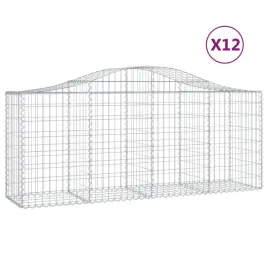 kosze-gabionowe-12-szt-200x50x80-100-cm-galwanizowane-zelazo