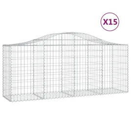 kosze-gabionowe-15-szt-200x50x80-100-cm-galwanizowane-zelazo