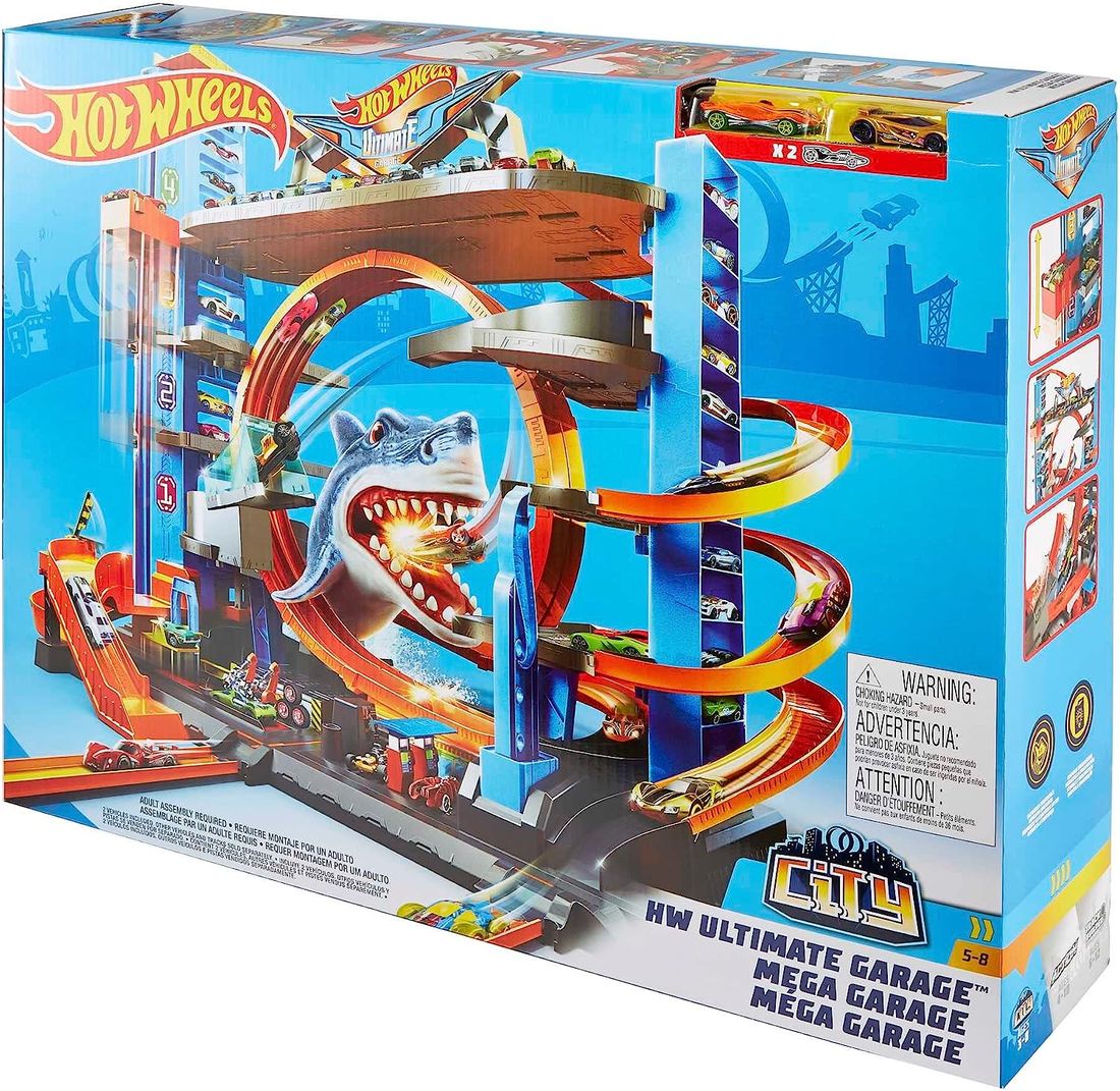 Hot Wheels City Mega GaraŻ Rekina 2 Pojazdy Ftb69 Erlipl 5159