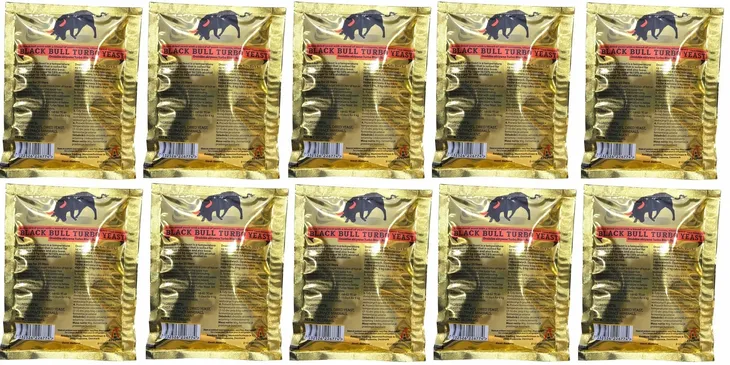 drożdże gorzelnicze BLACK BULL TURBO 18% 10 sztuk