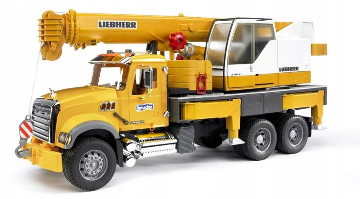 Zdjęcia - Auto dla dzieci Granite ﻿Bruder 02818 MACK  z dźwigiem Liebherr 