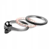 gnoce-pierscionek-bicolor-stackable-skull-set-r-8-stan-nowy
