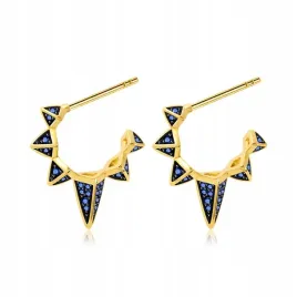 gnoce-kolczyki-triangle-blue-hoop