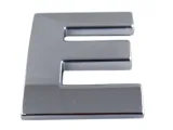 emblemat-litera-literka-cyfra-cyfry-chrom-e-e