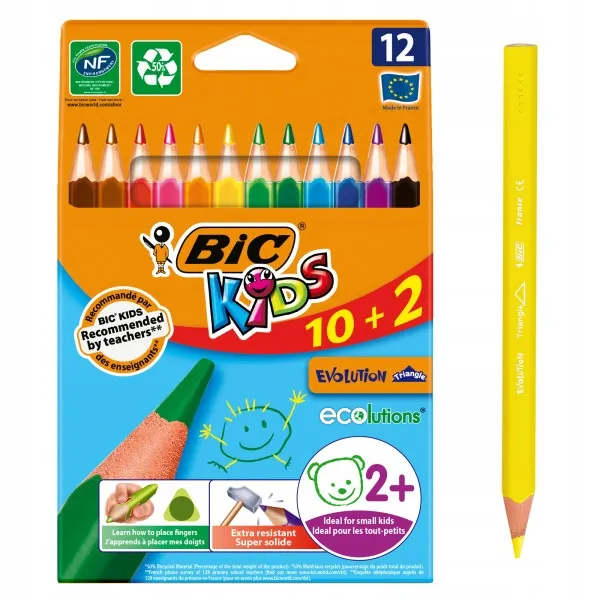 kredki-olowkowe-bic-evolution-12-kolorow-stan-nowy