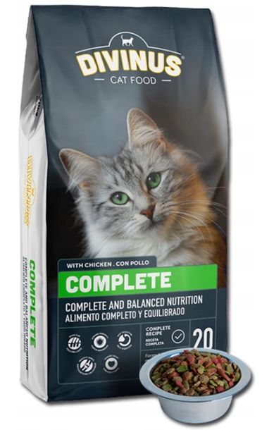 Фото - Корм для кішок Divinus ﻿ Cat Complete dla kotów dorosłych 20kg 