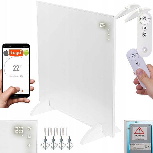 PANEL GRZEWCZY 360W GRZEJNIK NA PODCZERWIEŃ WiFi TUYA PILOT - ERLI.pl