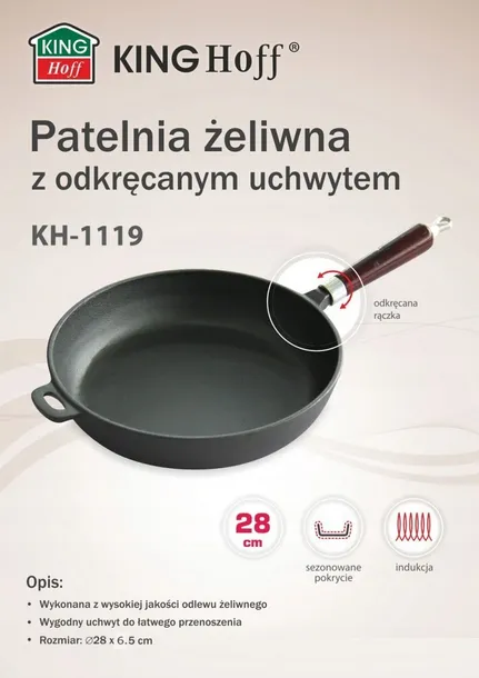 kinghoff-zeliwna-28cm-kh-1119-powloka-zeliwna