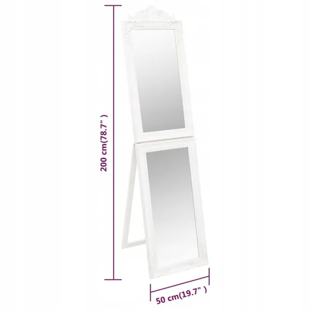 lustro-wolnostojace-biale-50x200-cm-stan-nowy-wysokosc-1-mm