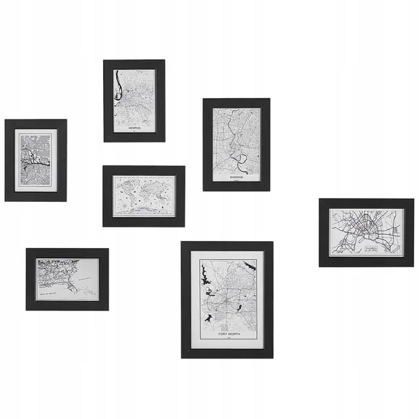 galeria-scienna-mapy-7-ramek-czarna-denkoro-lumar