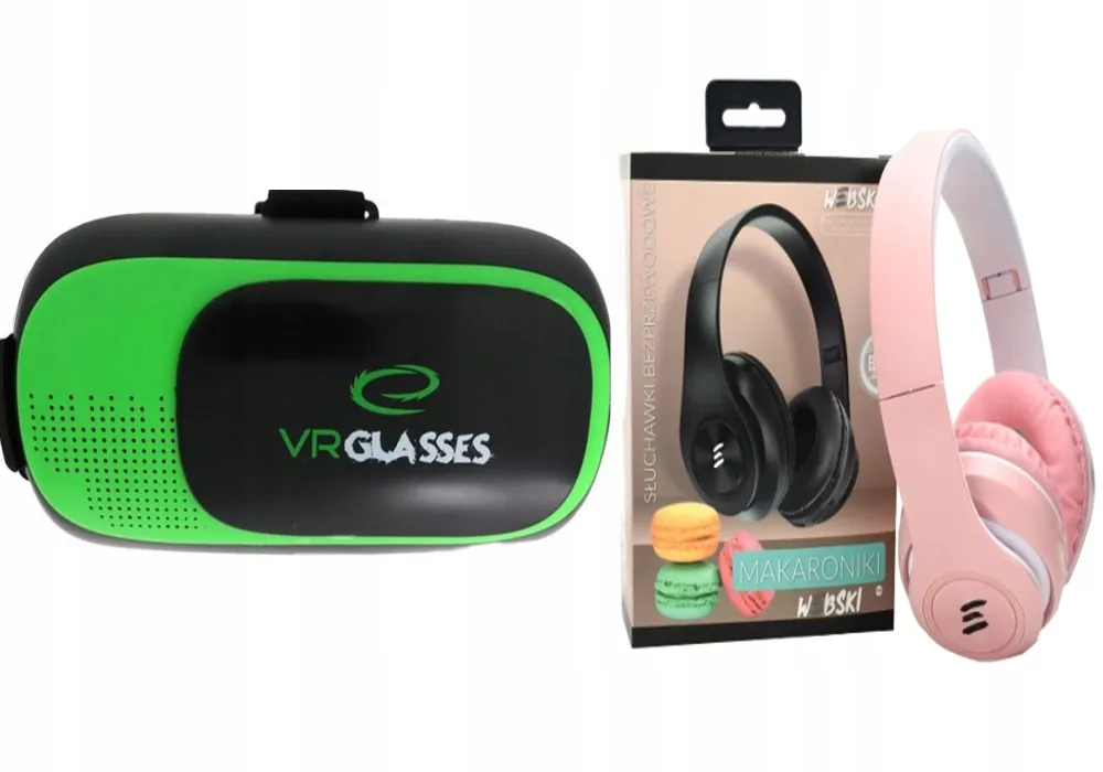 gogle-vr-360-sluchawki-bluetooth-stan-nowy
