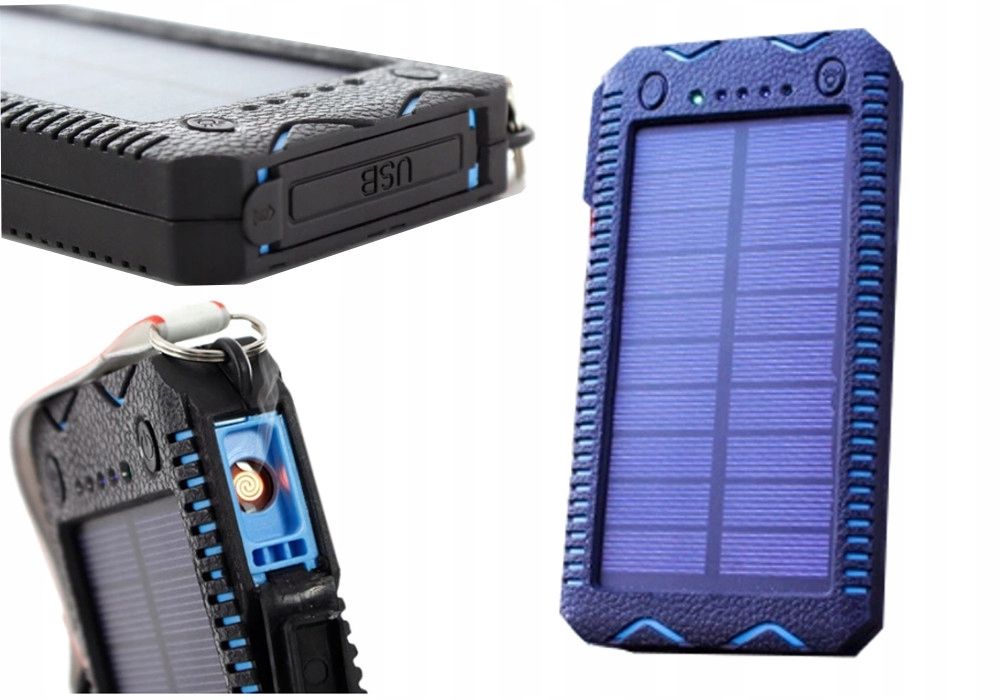 ŁADOWARKA SOLARNA POWER BANK DO TELEFONU ERLI.pl