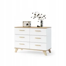 komoda-szafka-rtv-100cm-bialy-mat-dab-wotan-szuflady-2-drzwi-salon-scandi