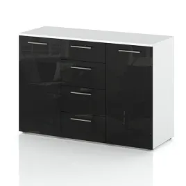 komoda-szafka-szuflady-duza-pojemna-drzwi-czarny-wysoki-polysk-150-cm-full