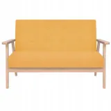 2-osobowa-sofa-tapicerowana-zolta-material-obicia-tkanina