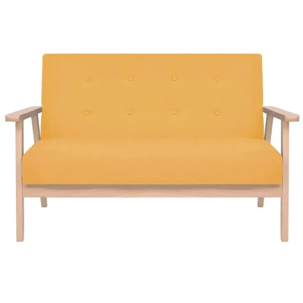 2-osobowa-sofa-tapicerowana-zolta-kolor-korpusu-akacja