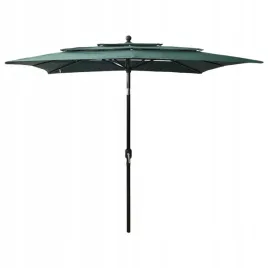 3-poziomowy-parasol-na-aluminiowym-slupku-zielony