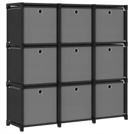 regal-z-9-przegrodami-pudelka-czarny-103x30x175