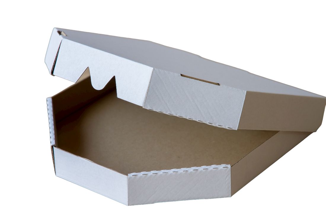 100 Pizzakartons Eckig 20x20cm - Cellulose Pure Lebensmittelecht FSC