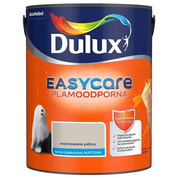 dulux-easycare-mistrzowskie-plotno-5l-gratis-stan-nowy