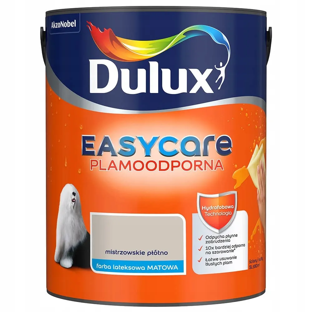 dulux-easycare-mistrzowskie-plotno-5l-gratis-stan-nowy