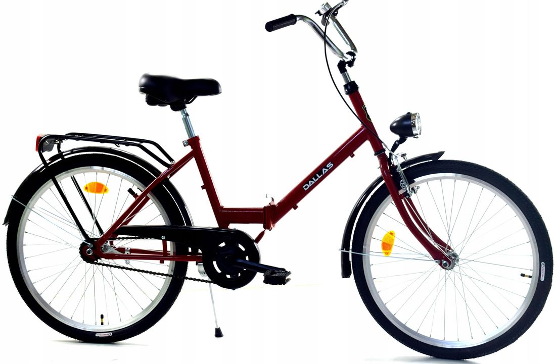 Rower miejski 24 składak damski męski składany ERLI.pl