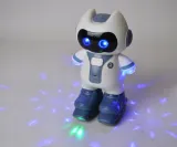 robot-projektor-swiatlo-material-guma-karton-papier-plastik